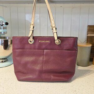 Michael Kors Burgundy Tote Bag Purse